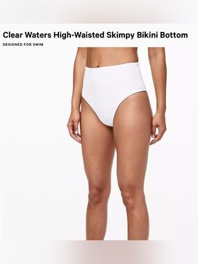 Lululemon Clear Water Skimpy high-rise reversible bikini bottom size 10